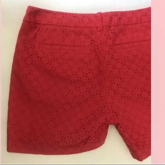 Merona Women’s Red Eyelet Sailor Shorts 8 - Picture 2 of 8